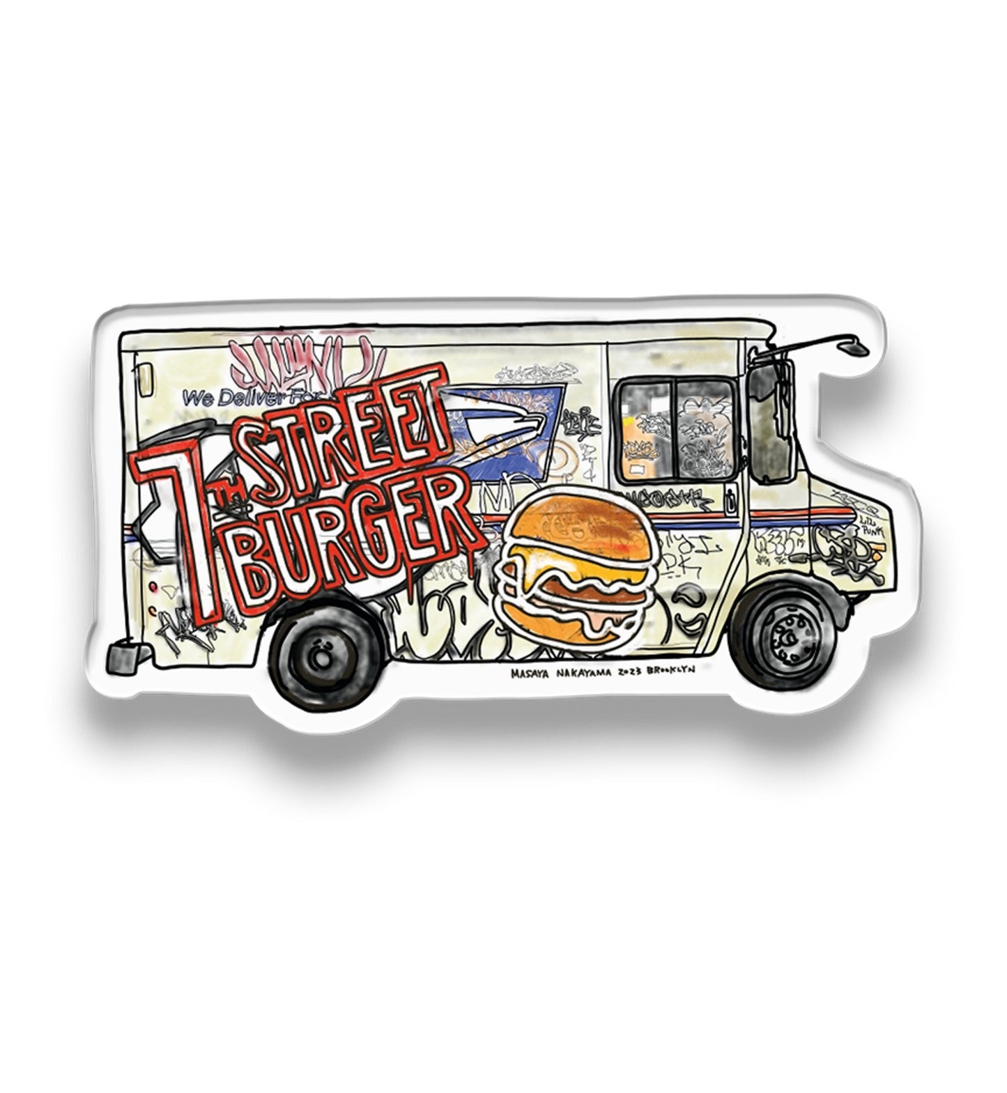 Masaya x 7th Street POSTAL Pin